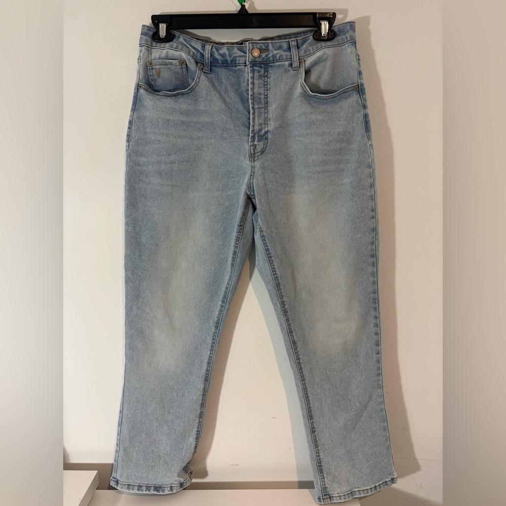 Frye Women’s 10/30 Light Wash High Waisted Straight Leg Casual Blue Jeans NWOT